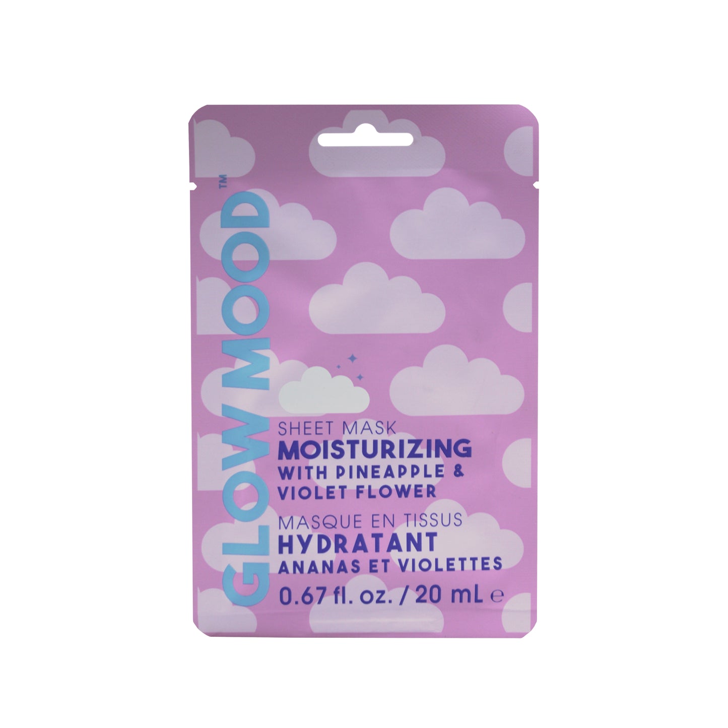 Glow Mood Night Moisturizing Sheet Mask with Pineapple & Violet Flower