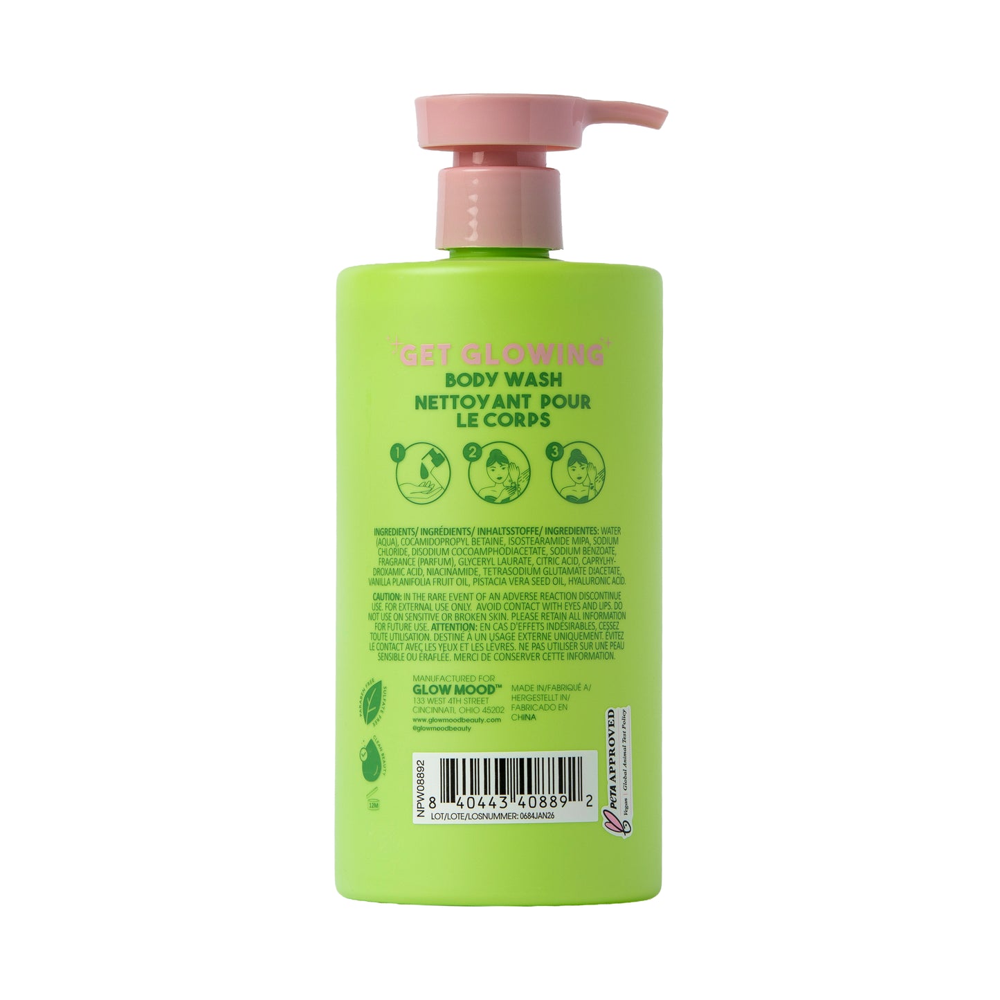 Hydrating Pistachio and Vanilla Body Wash